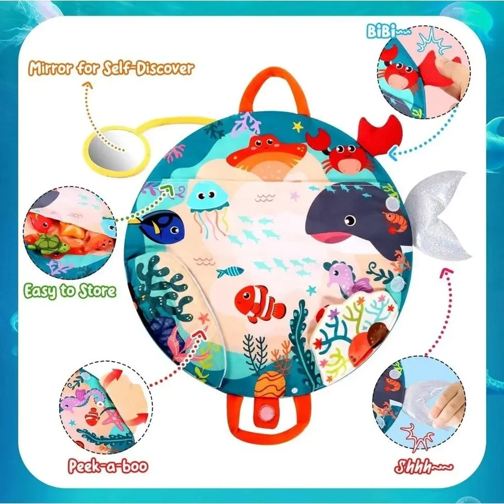 Toddler Cloth Fishing Game Toy Set NIB Montessori Learning Colors Numbers